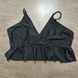 SHEIN Black Bikini Top